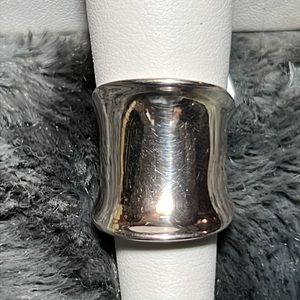 Sterling Silver Wide Dome Mirror Ring